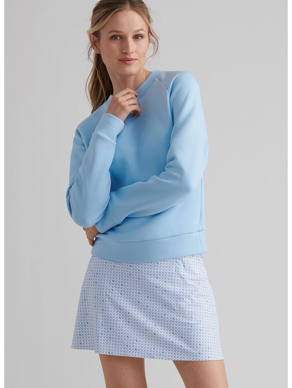 Peter Millar Lumi-Knit Performance Crewneck Women Small Crown Golf Sproty NWT